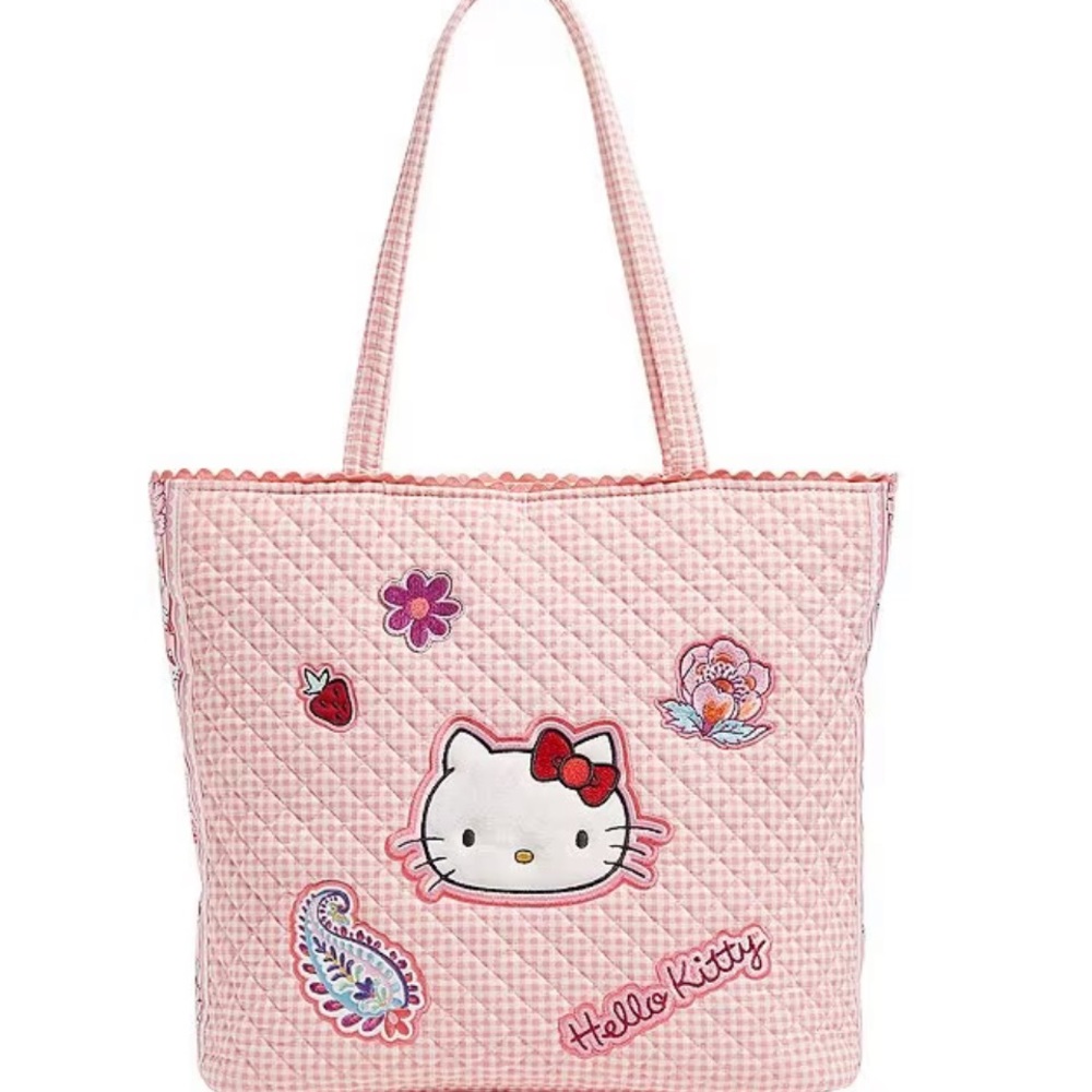 Vera Tote Bag in Hello Kitty Gingham NWT
